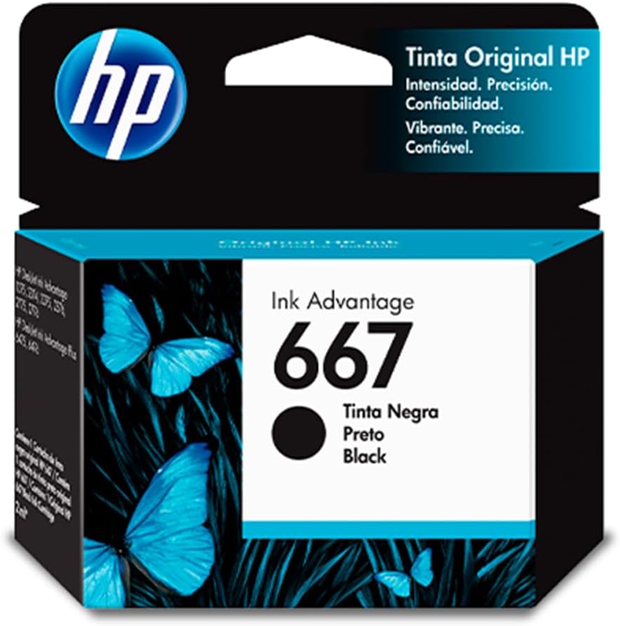 Cartucho de tinta HP 667 Negro