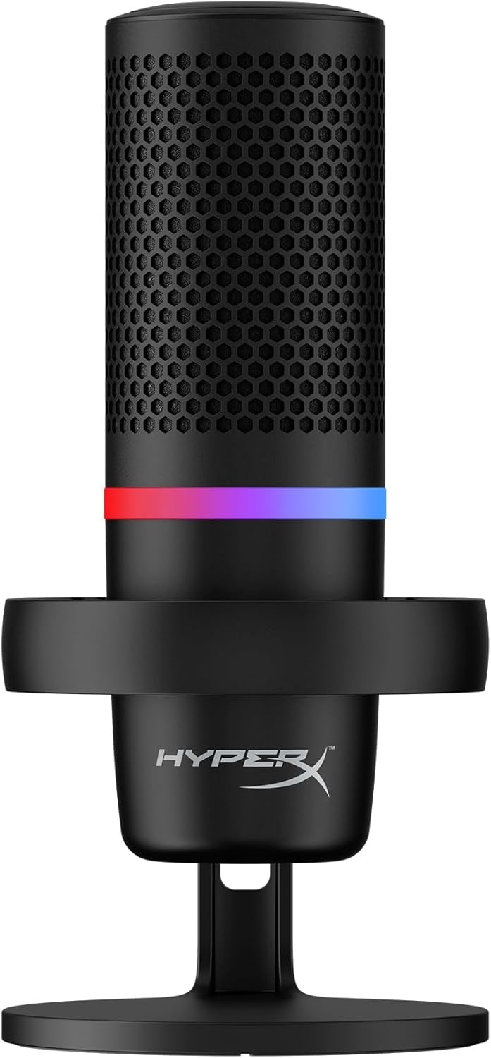 Micrófono HyperX DuoCast RGB USB – Sonido profesional para streaming y grabación