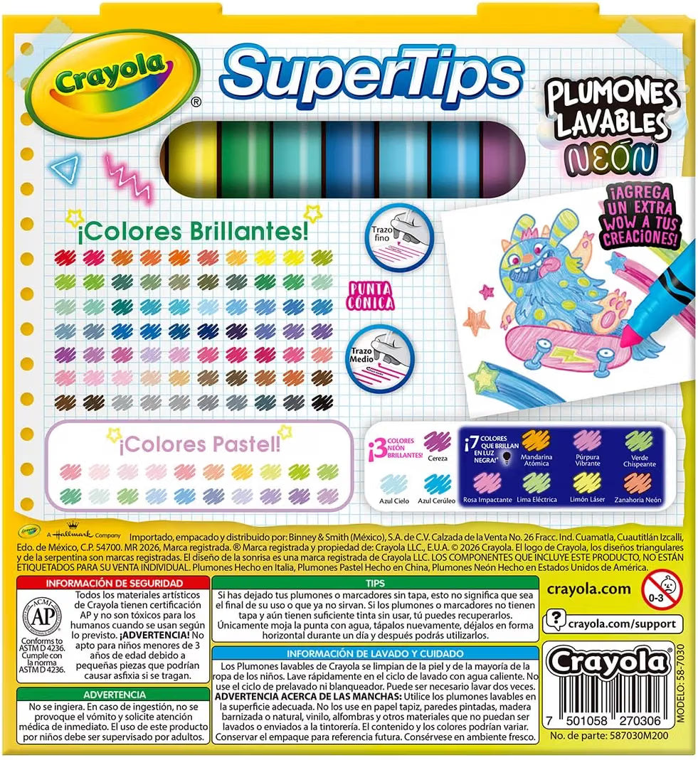 Crayola Super Tips de 100 plumones