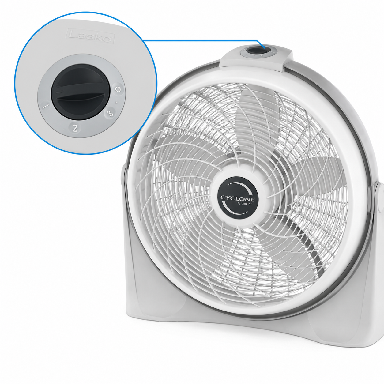 Lasko Cyclone – Ventilador de Aire Eléctrico de 20" (50.8 cm) - Caja abierta