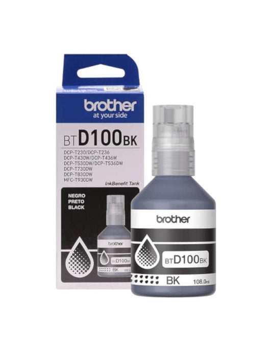 Botella de tinta Brother BTD100BK Negro