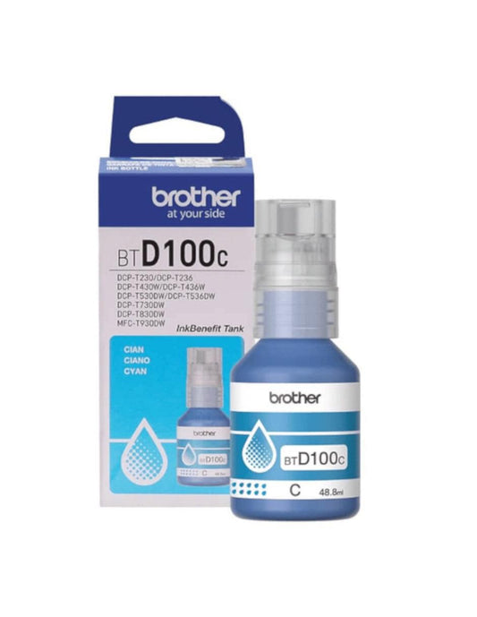 Botella de tinta Brother BTD100C Cian