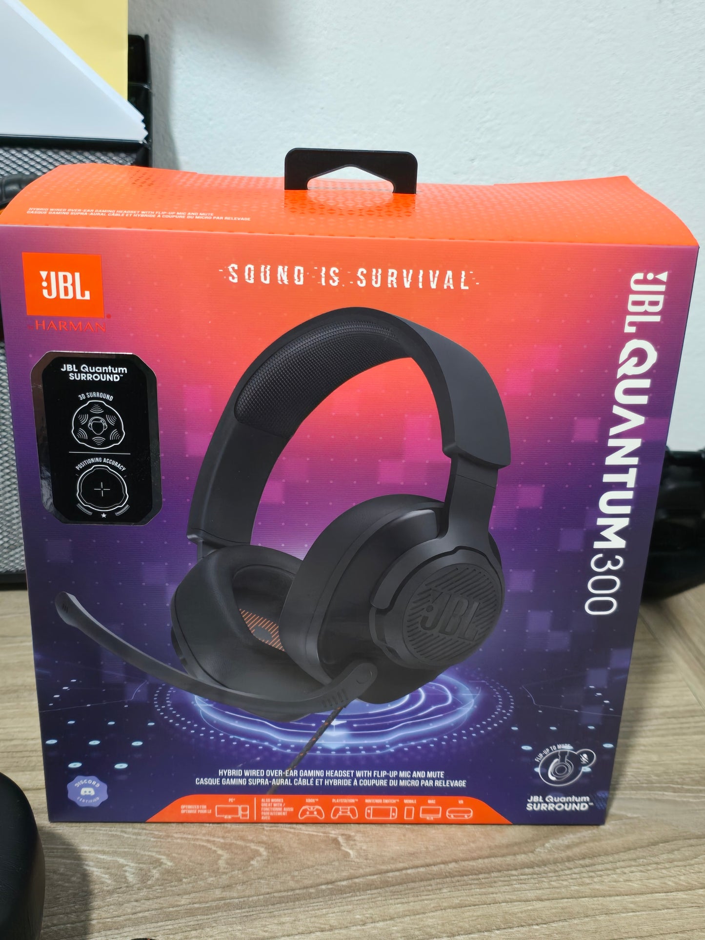 Audífonos Gamer JBL Quantum 300 (Caja abierta)