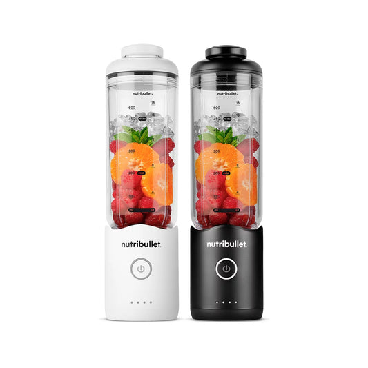 Nutribullet Flex Licuadora Portátil Recargable 650 ml | Paquete con 2 negro/blanco
