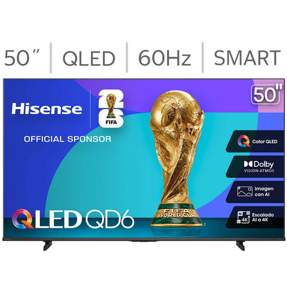 Hisense Pantalla 50" QLED 4K Fire TV 50QD6QFM
