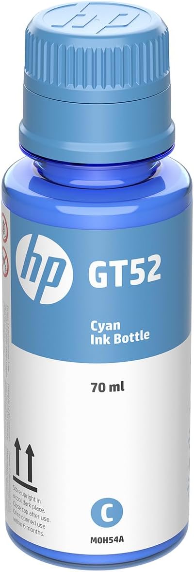 Botella de Tinta HP GT52 Cian