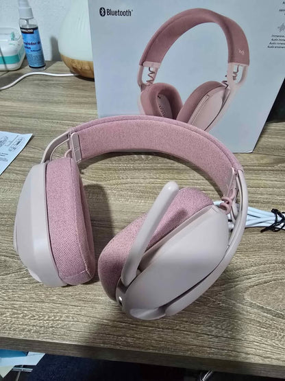 Audífonos Inalámbricos Logitech Zone Vibe 100 Bluetooth 5.2  Rosa - Caja abierta