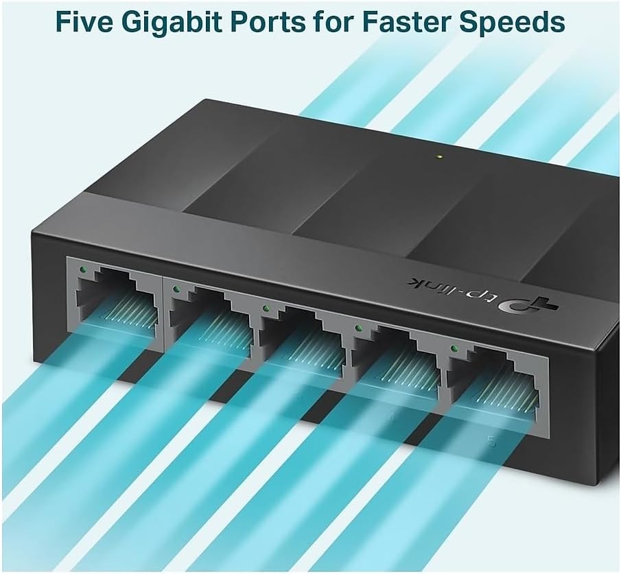 Switch de Escritorio TP-Link LS1005G (5 Puertos 10/100/1000 Mbps)