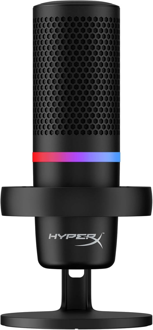 Micrófono HyperX DuoCast RGB USB – Sonido profesional para streaming y grabación