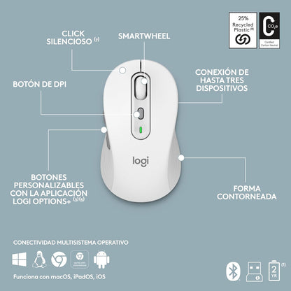 Kit Teclado y Mouse Inalámbricos Logitech Signature Slim Combo MK950 – Teclado Español