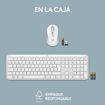 Kit Teclado y Mouse Inalámbricos Logitech Signature Slim Combo MK950 – Teclado Español