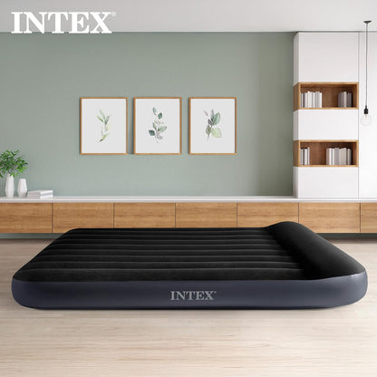 Colchón inflable Intex Pillow Rest Classic Twin con bomba eléctrica integrada