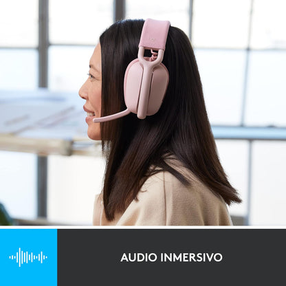 Audífonos Inalámbricos Logitech Zone Vibe 100 (Bluetooth 5.2, 18 h de llamada / 20 h de música)