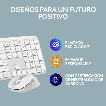 Kit Teclado y Mouse Inalámbricos Logitech Signature Slim Combo MK950 – Teclado Español