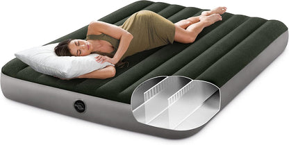 Colchón Inflable Intex Prestige Downy Queen con Inflador de Pilas