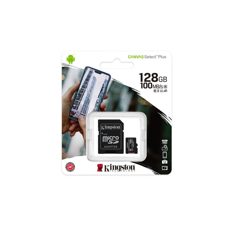 Memoria Micro SDXC Kingston 128 GB Clase 10 A1 (SDCS2/128GB)