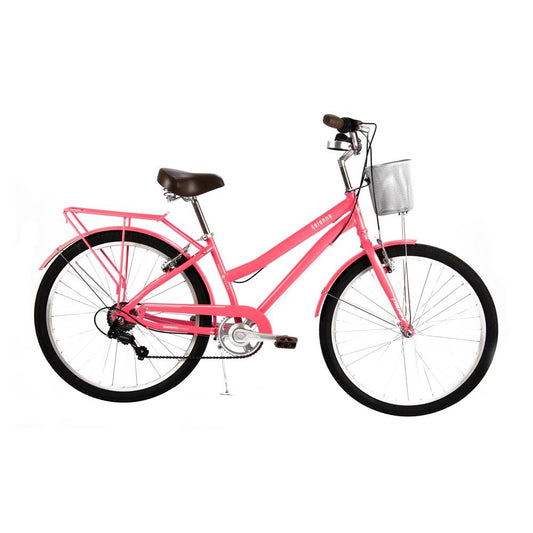 Bicicleta Urbana Huffy Sienna Rodada 26 Coral