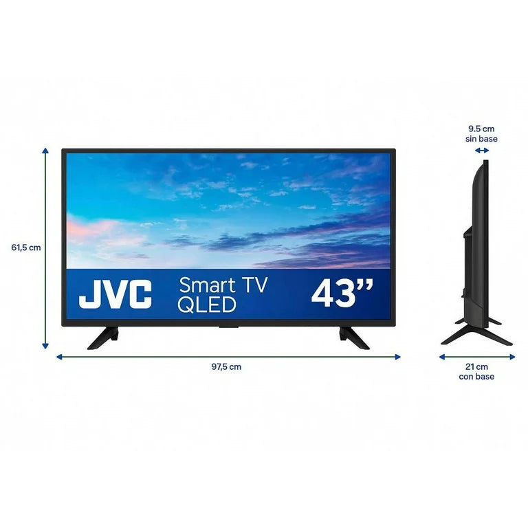 Smart TV JVC 43” QLED 2K Roku TV – Modelo SI43QRF