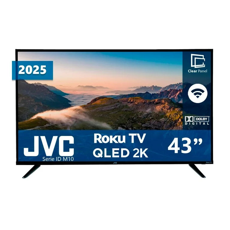 Smart TV JVC 43” QLED 2K Roku TV – Modelo SI43QRF