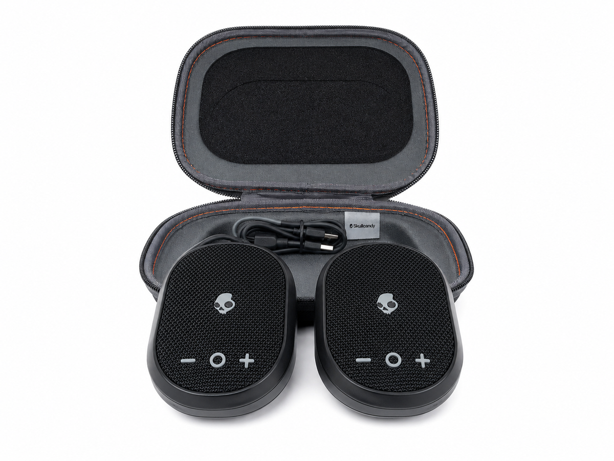 Skullcandy Double Set Kilo – 2 Bocinas Bluetooth con Estuche EVA Original - Caja Abierta