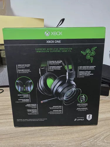 Audífonos Gamer Razer Nari Ultimate Wireless Xbox Negro (Caja abierta)